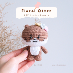 Floral Otter Crochet Pattern