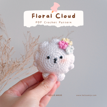 Floral Cloud Crochet Pattern amigurumi pattern by Hello Amijo