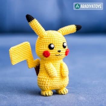 Pikachu ("Pokemon") amigurumi pattern