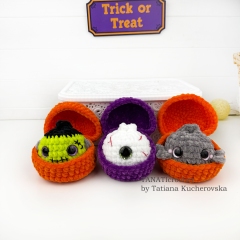 Halloween Dumpling & Steamer  amigurumi by TANATIcrochet