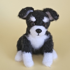 Blacky the little puppy amigurumi pattern by SaphirhaseDesign