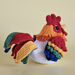 Johann the Fat Rooster  amigurumi by SaphirhaseDesign