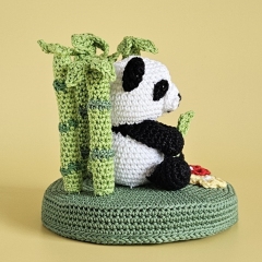Panda Paul in the Bamboo Forest amigurumi by SaphirhaseDesign